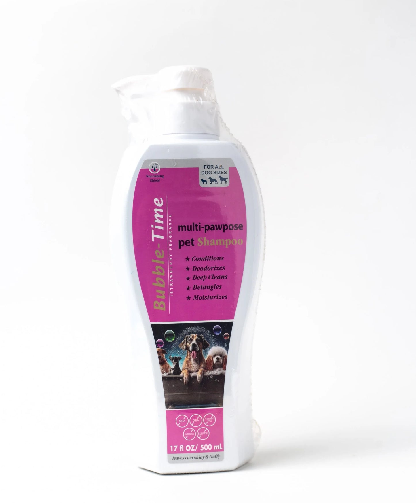 Bubble Time Multi-Pawpose Pet Shampoo 500ml