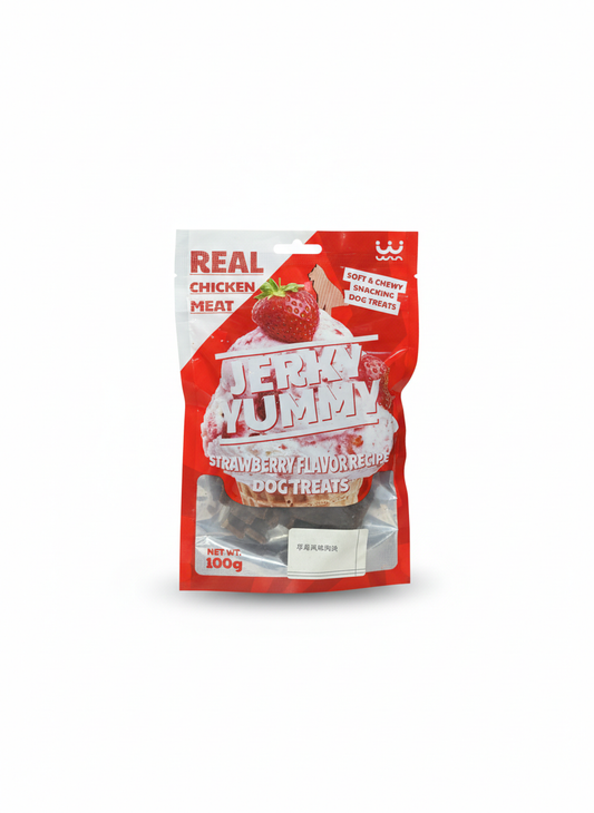 Jerky Yummy Dog Treats with Real Chicken Meat 100g