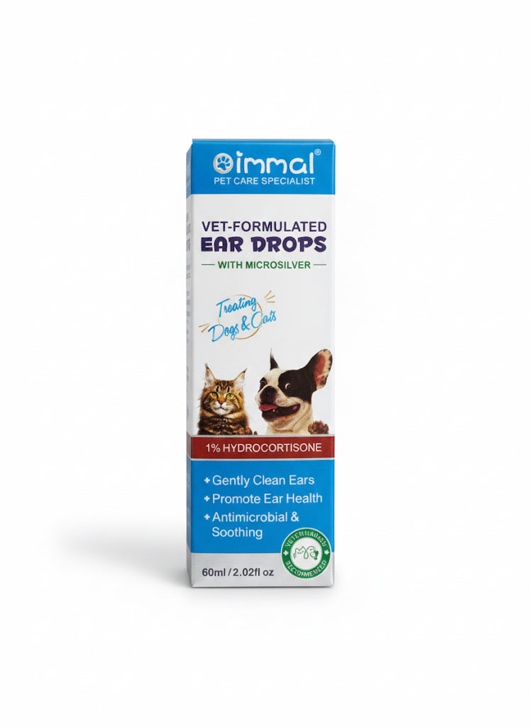 Oimmal Ear Drops with Microsilver for Dogs and Cats