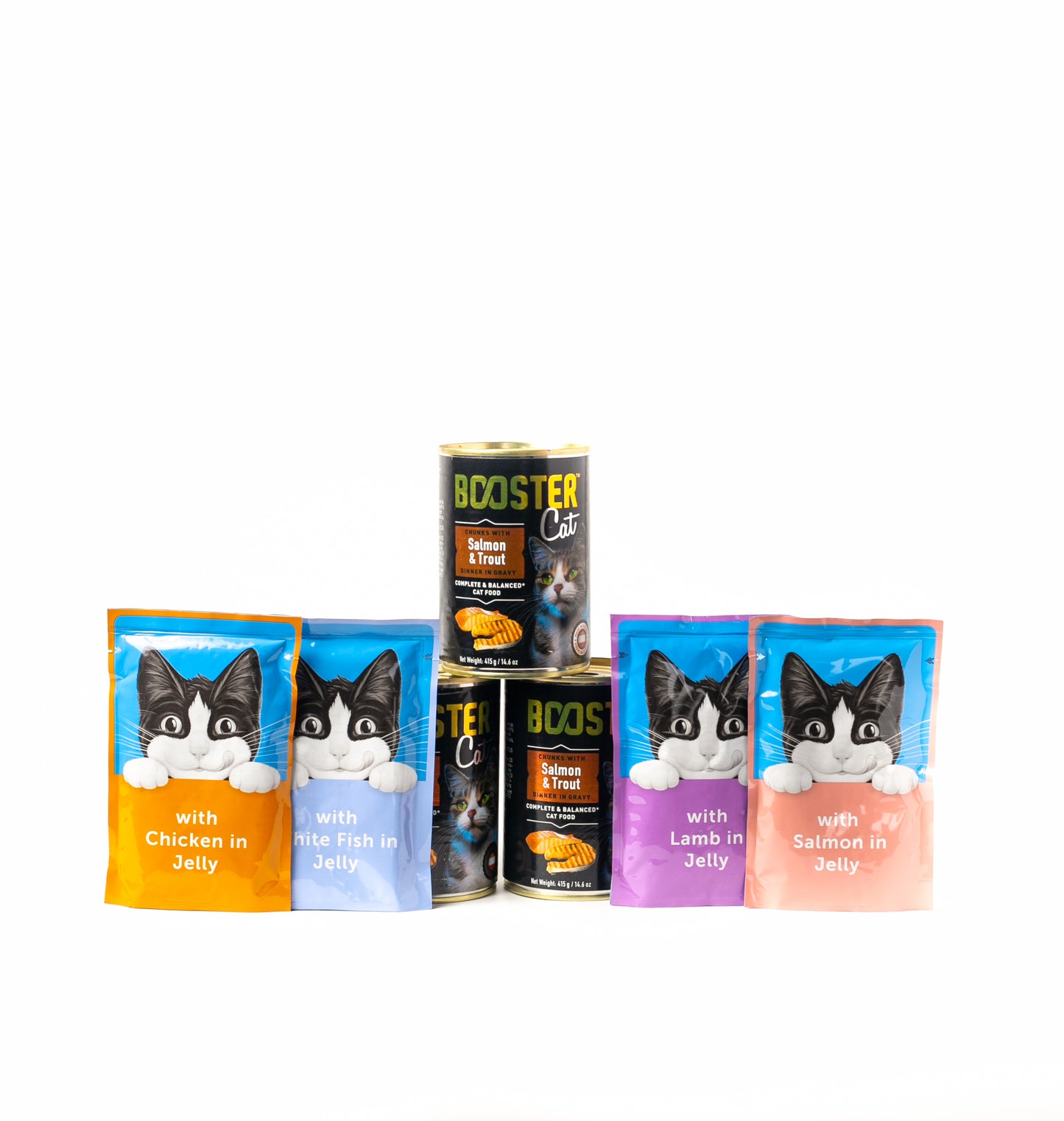 Adult Cat Wet Food Combo Felix Pouches and Booster Can