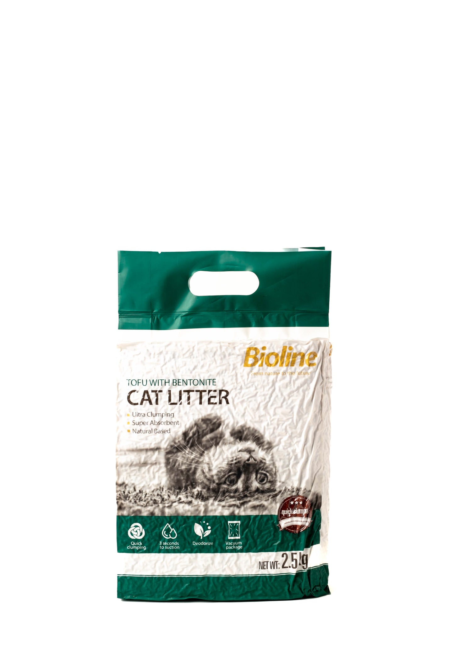 Bioline Tofu with Bentonite Clumping Cat Litter 2.5kg