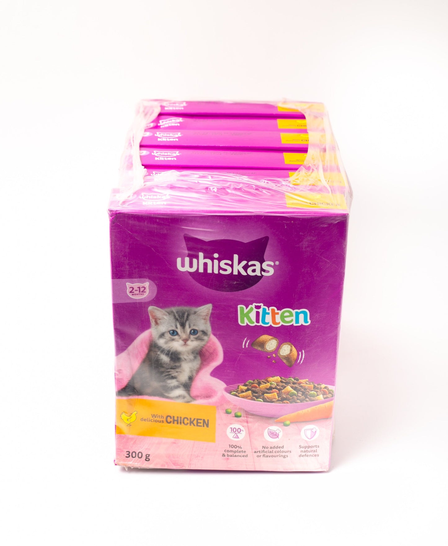 Whiskas Kitten (2–12 Months) Dry Food – Chicken (300g x 6 Pack)