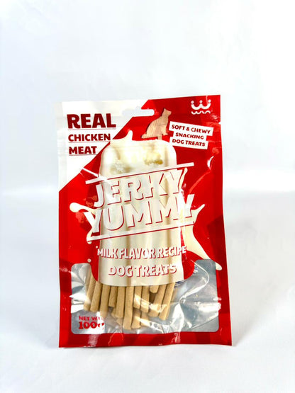 Jerky Yummy Dog Treats with Real Chicken Meat 100g