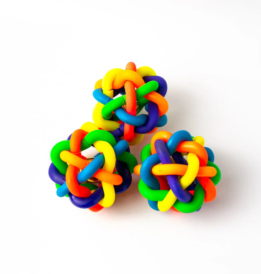 Dog Colorful Rubber Chew with Bell - Big