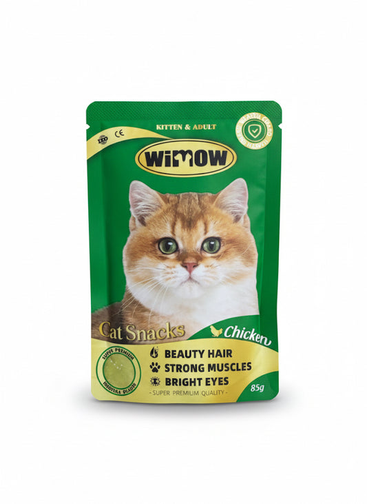 Wimow Kitten & Adult Cat Snack Chicken Flavour