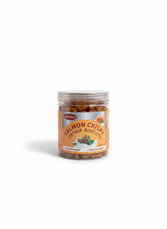 Salmon Crispy Catnip Biscuits