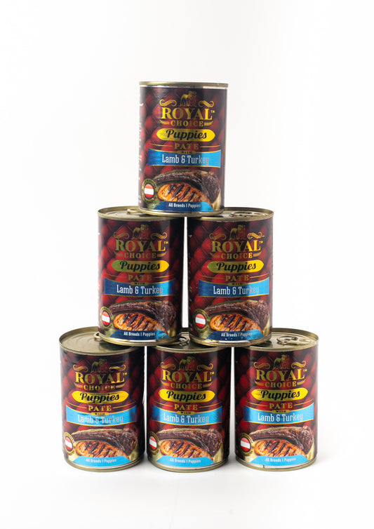 Royal Choice Puppies Lamb and Turkey Pate Can Food Pack of 6