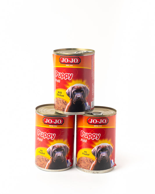 Jo-Jo Puppy Pâté with Chicken 400g pack of 3