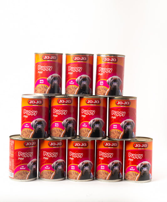 JoJo Puppy Pâté Beef Pack of 12