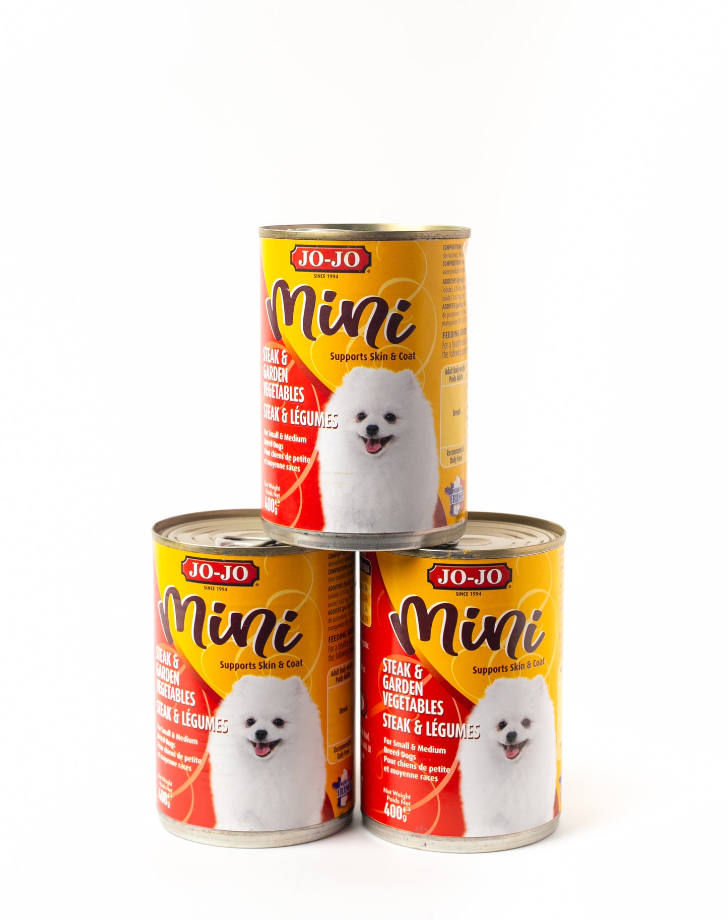 Jo-jo Mini Dog Wet Food Pack of 3 Cans (for small Breeds)