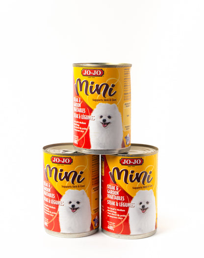 Jo-jo Mini Dog Wet Food Pack of 3 Cans (for small Breeds)