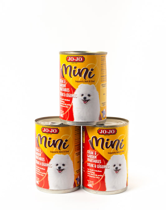 Jojo Mini Dog Wet Food Pack of 3 Cans (for small Breeds)