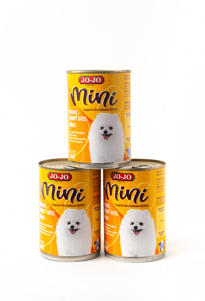 Jo-jo Mini Dog Wet Food Pack of 3 Cans (for small Breeds)