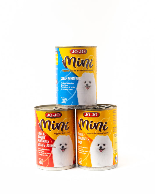 Jojo Mini Dog Wet Food Pack of 3 Cans (for small Breeds)