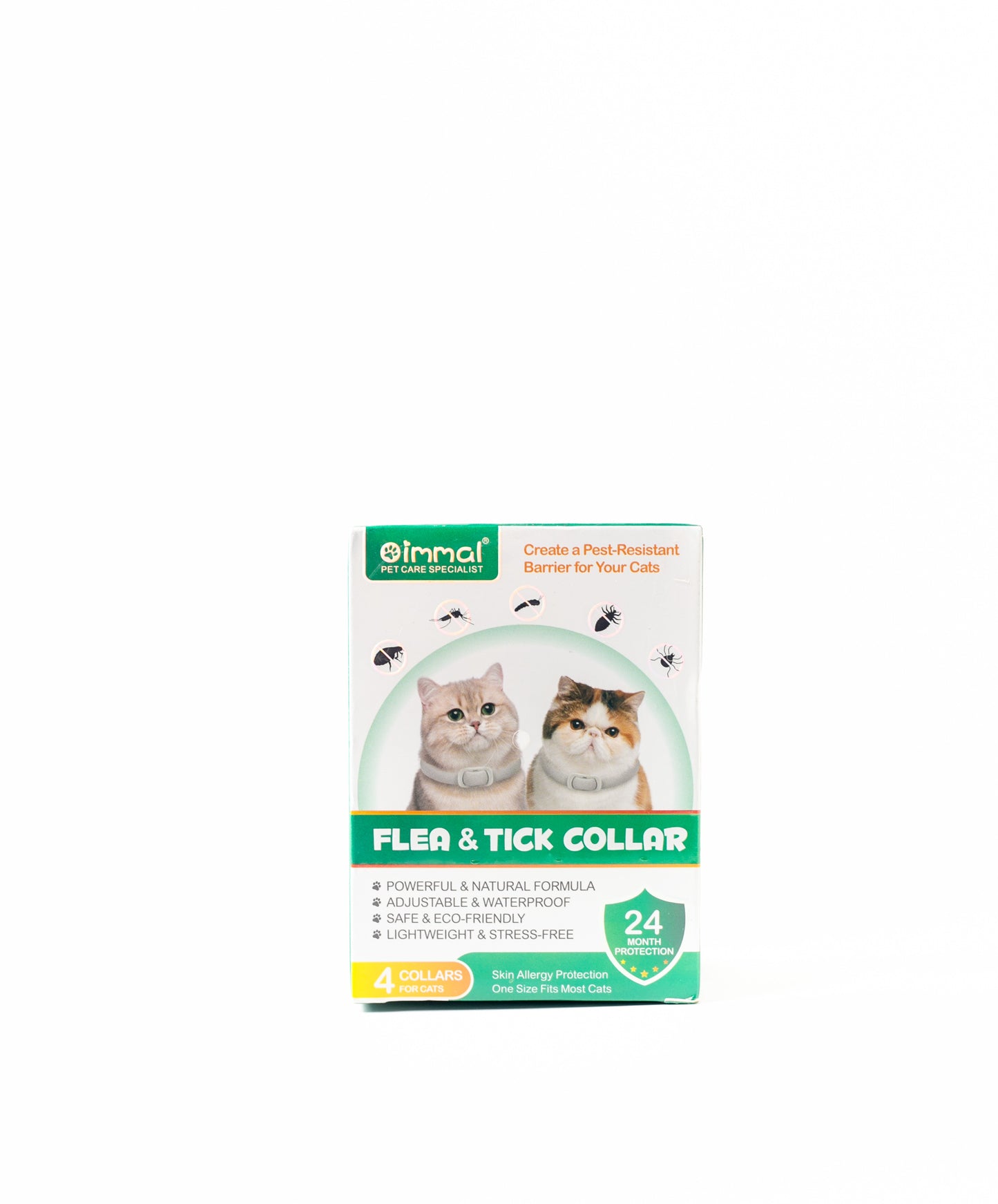 Immal Flea and Tick Collar for Cats (24 Months Protection)