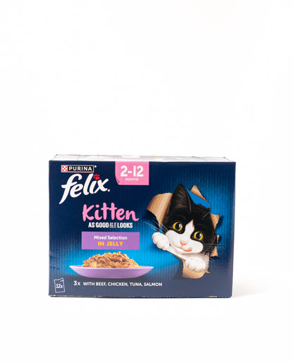 Purina Felix Kitten Mixed Selection in Jelly wet food