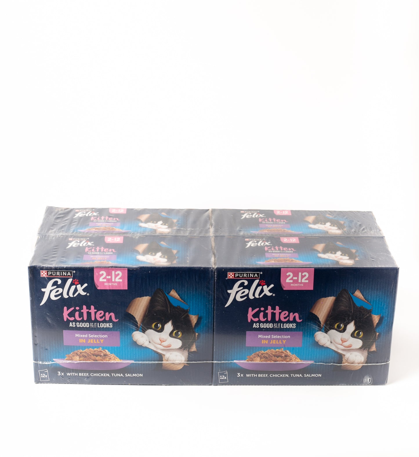 Purina Felix Kitten Mixed Selection in Jelly 48 Pouches