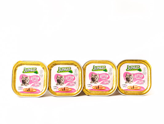 Jungle Kitten Instinct Pâté with Chicken 100g Pack of 4