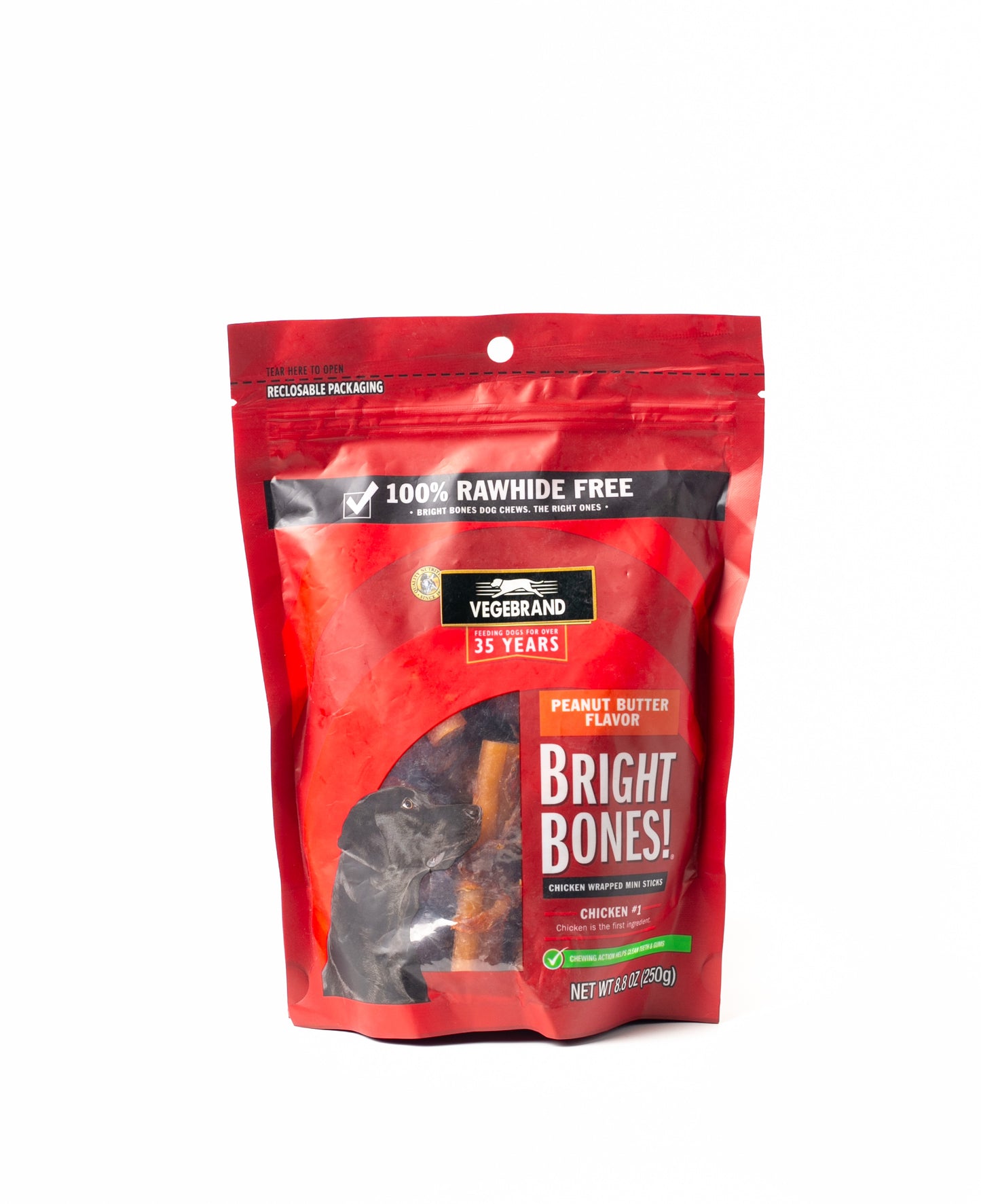 Vegbrand Bright Bones Rawhide Free Chew Treats 250g