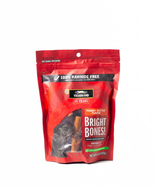 Vegbrand Bright Bones Rawhide Free Chew Treats 250g