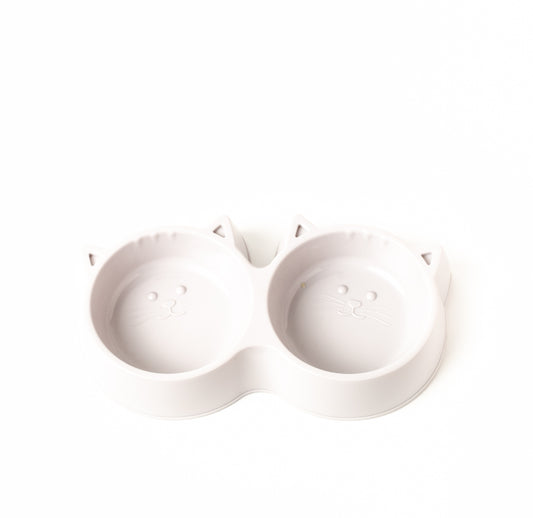 Double Cat Feeding Bowl