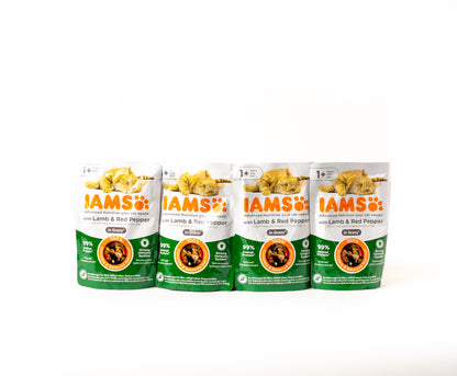 IAMS Advanced Nutrition Wet Cat Food Pouch 1+ Years – Pack of 4