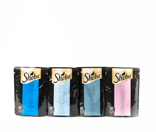 Sheba Adult Cat Wet Food Mixed Pack of 4
