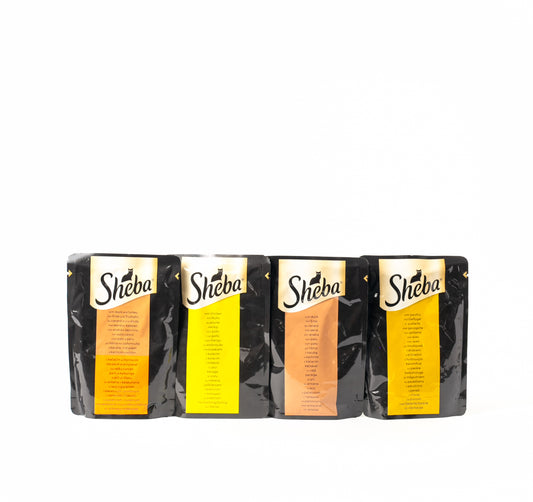 Sheba Adult Cat Wet Food Mixed Pack of 4