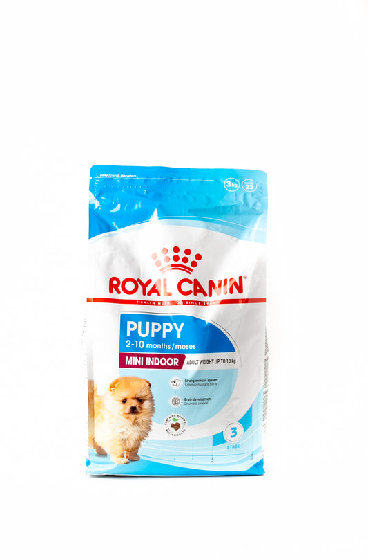 Royal Canin Mini Indoor Puppy Dry Dog Food 3kg - For Small Breeds