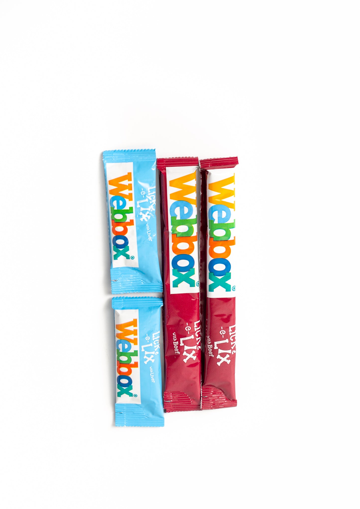 Webbox Lick-e-Lix Beef & Liver Combo Pack (4 Sachets)
