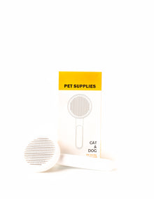 One Click Self Cleaning Slicker Brush for Dogs and Cats