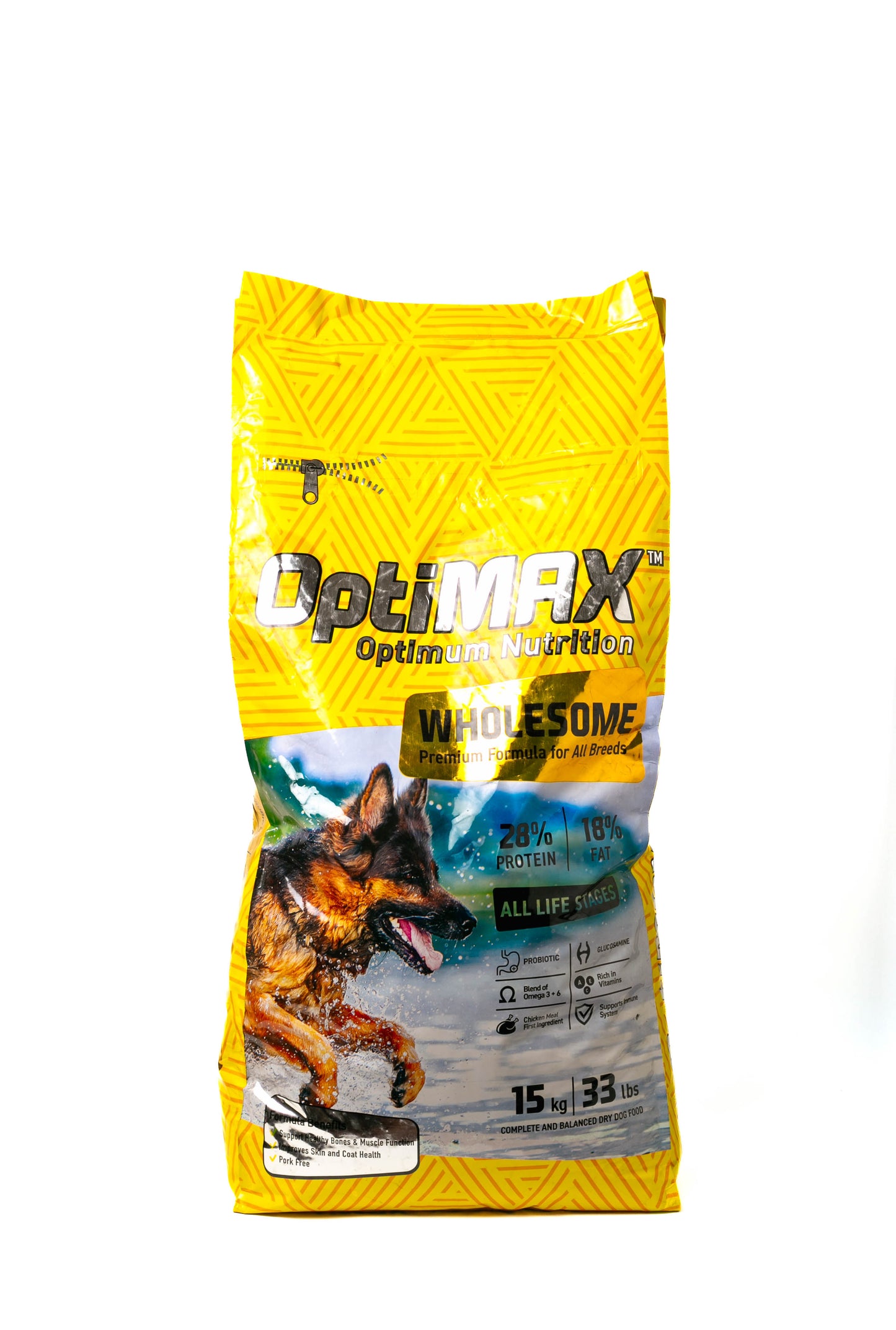 OptiMAX Wholesome Dry Adult Dog Food 15kg