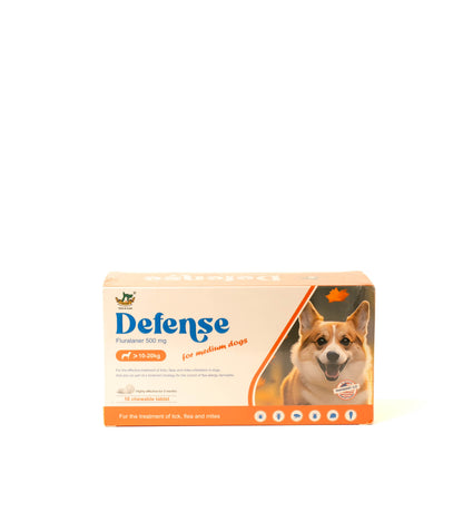 Defense Fluralaner Tick & Flea Chewable Tablets for Dogs