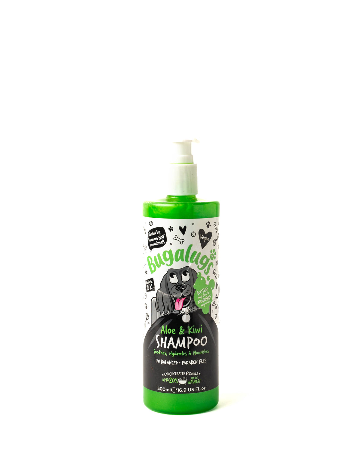Bugalugs Aloe and Kiwi Dog Shampoo (250 - 500ml)