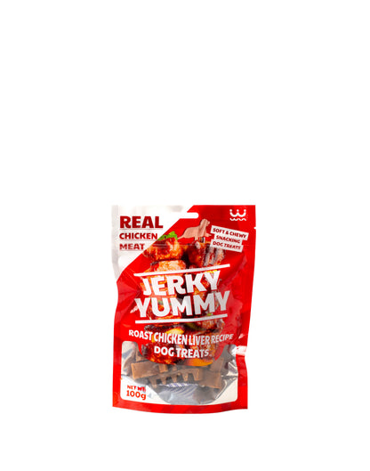 Jerky Yummy Dog Treats with Real Chicken Meat 100g
