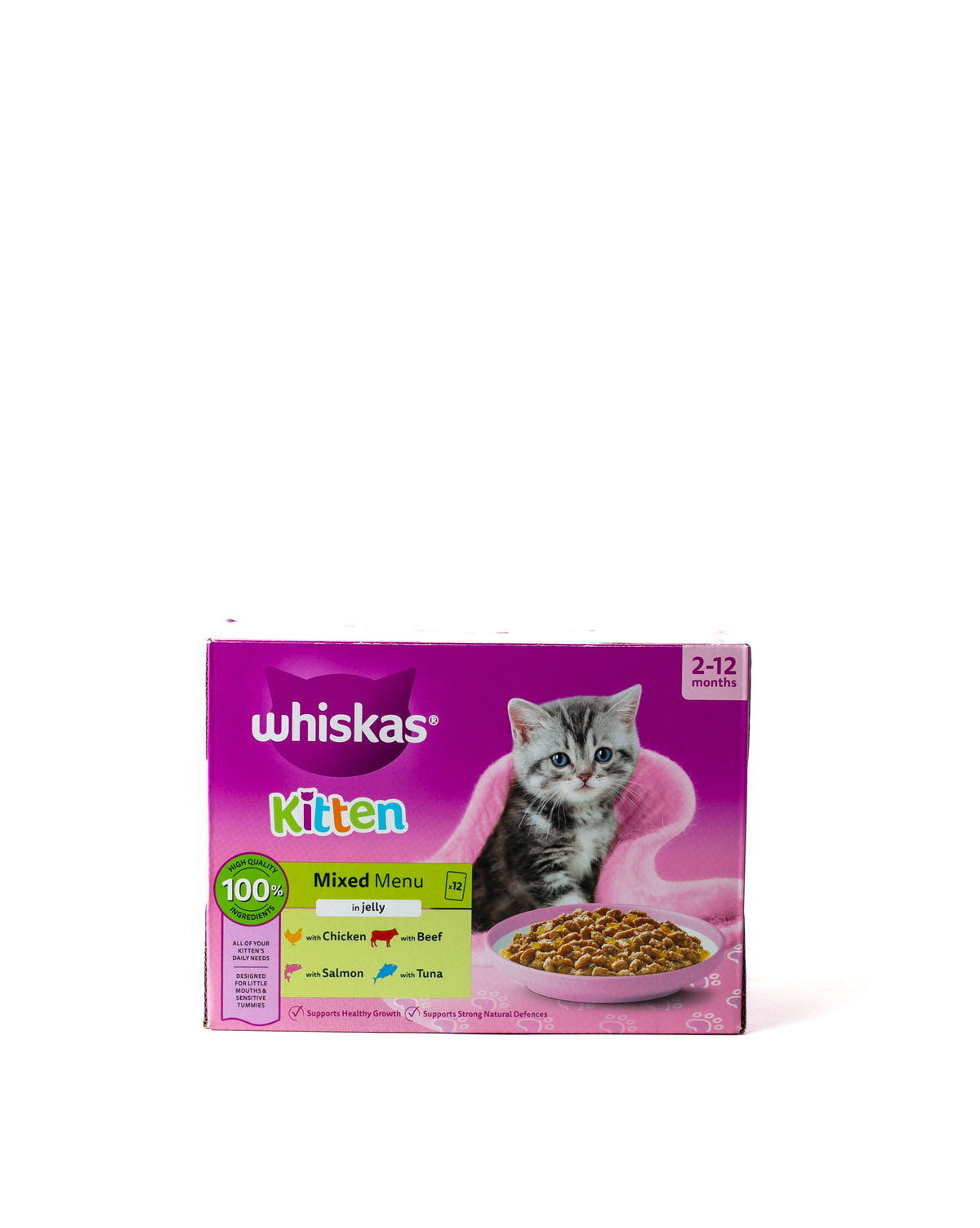 Whiskas Kitten Mixed Menu in Jelly 12 pouch box