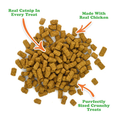 Meowijuana Crunchie Munchies Chicken 3oz - Treats with catnip and chicken benefits