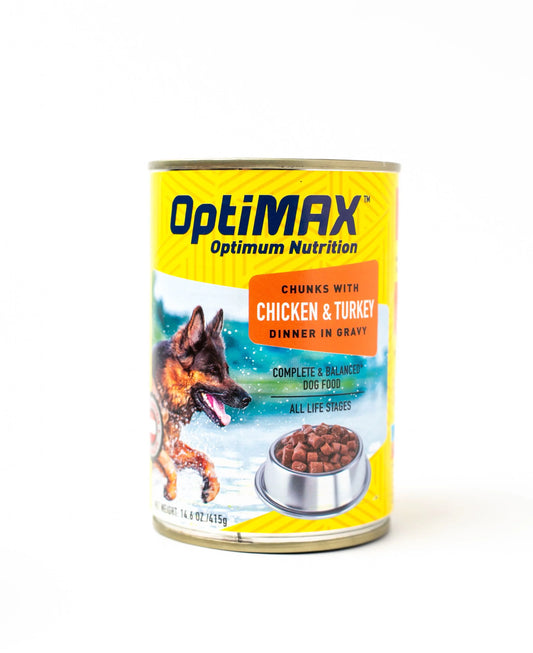 OptiMAX Chicken & Turkey Chunks in Gravy 400g