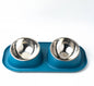 Pet Double Bowls with Staler