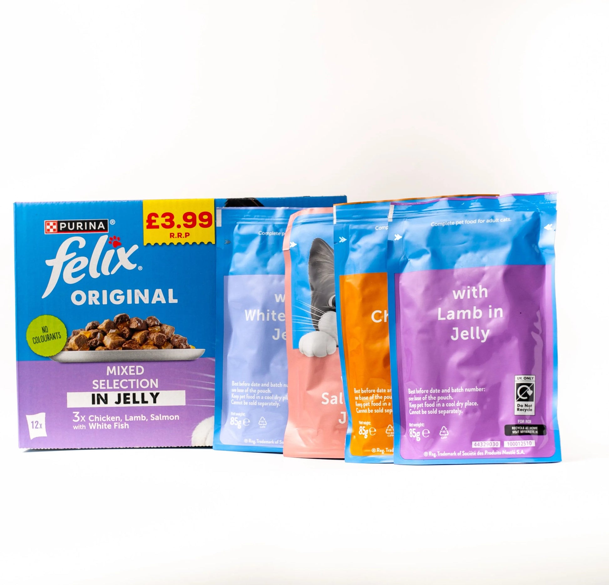 Purina Felix Original Mixed Selection in Jelly Wet Cat Food 12x85g