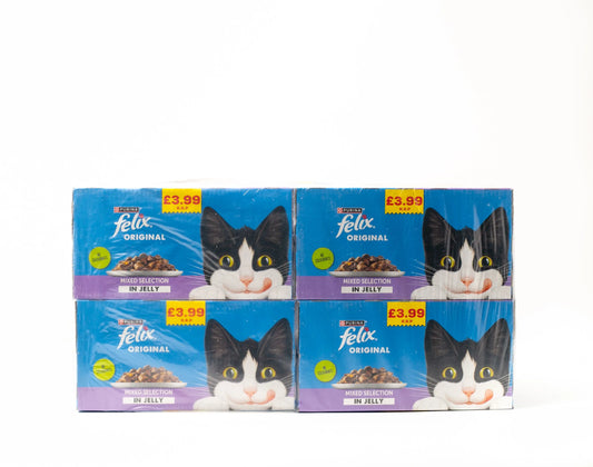 Purina Felix Original Mixed Selection in Jelly Wet Cat Food 48x85g