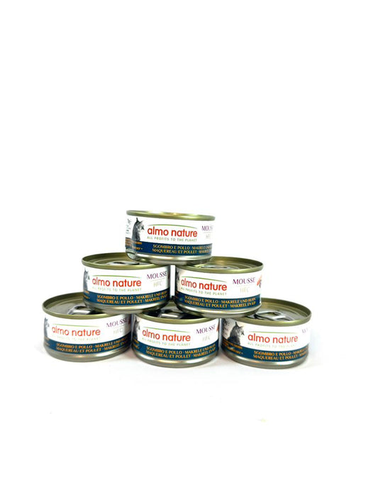 Almo Nature HFC Mousse Premium Wet Cat Food – Pack of 6