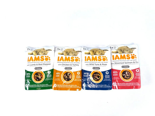 IAMS Advanced Nutrition Wet Cat Food Pouch 1+ Years – Pack of 4
