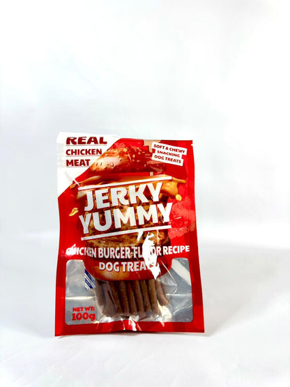 Jerky Yummy Dog Treats with Real Chicken Meat 100g