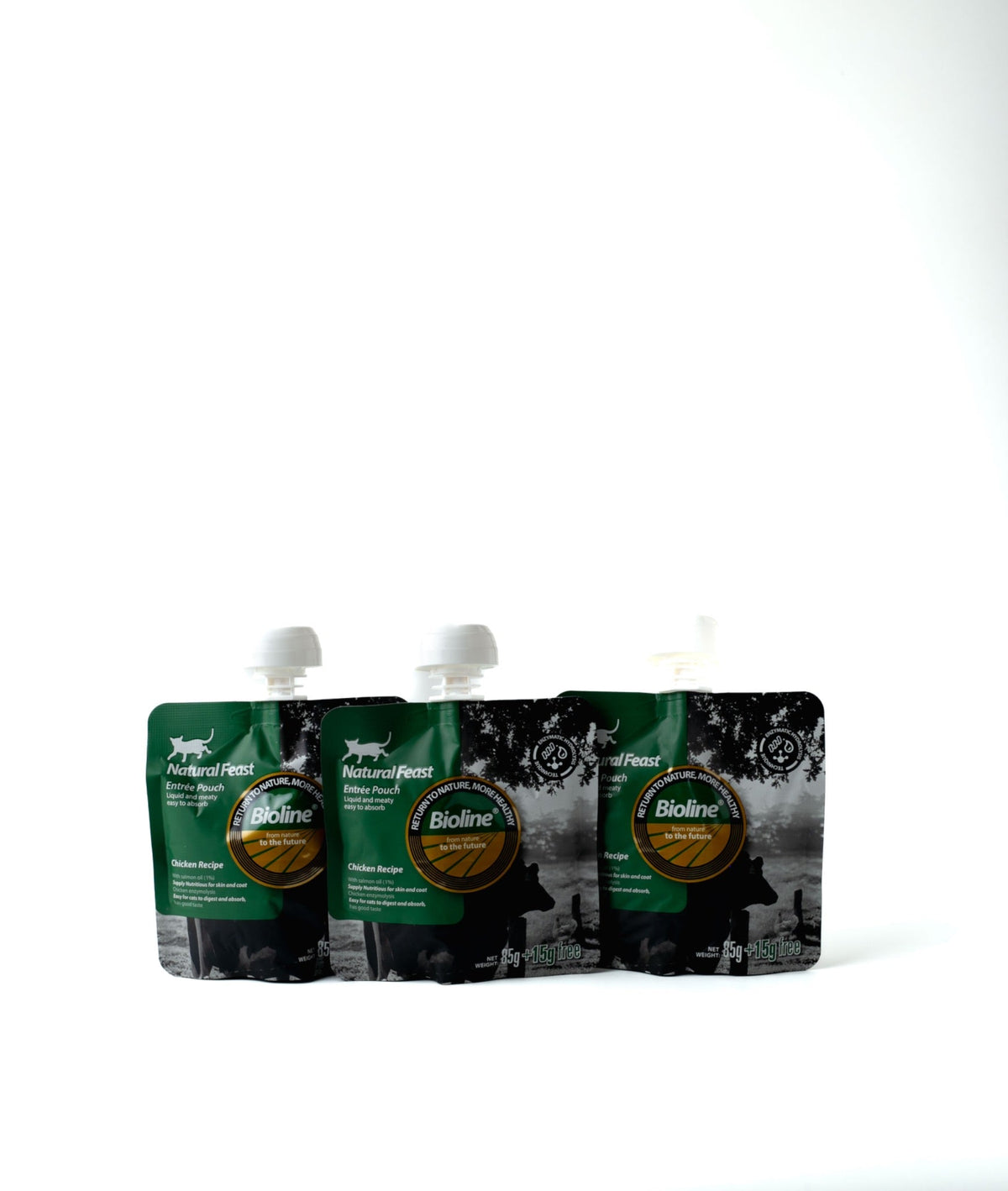 Bioline Natural Feast chicken three pouch pack