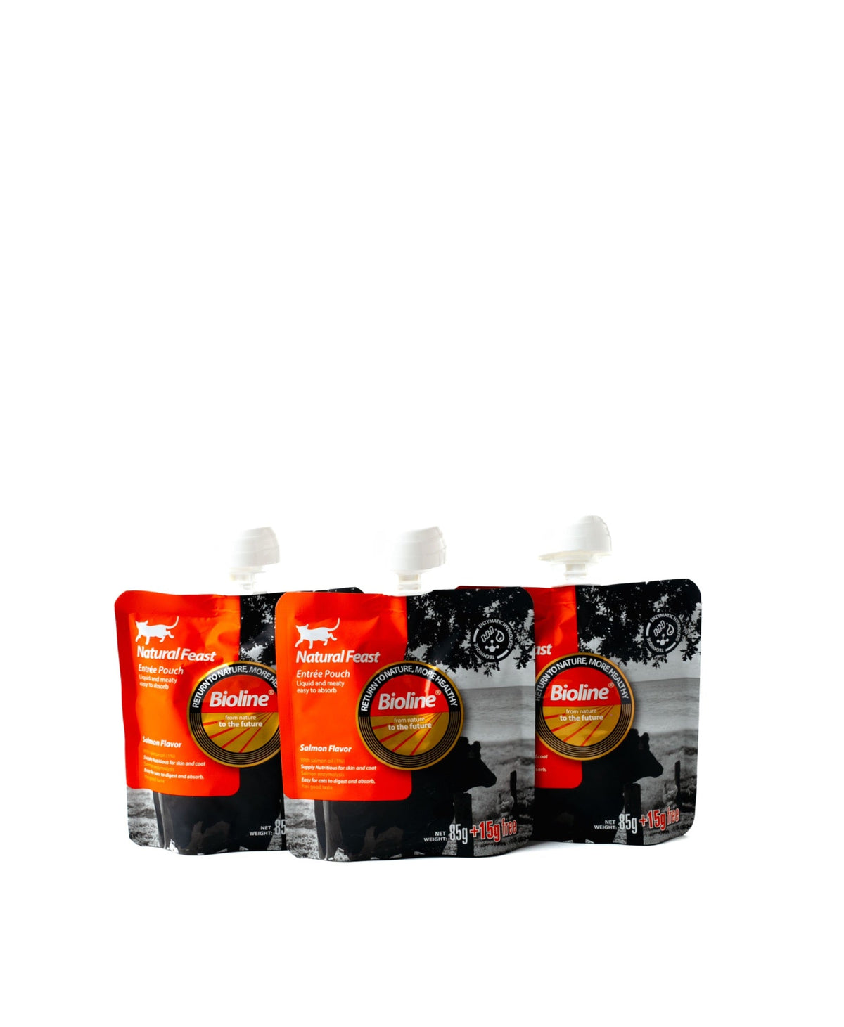 Bioline Natural Feast salmon three pouch pack