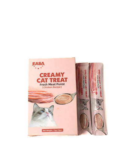 EASA Creamy Cat Treat chicken recipe, box of 10 x 15g lickable sticks