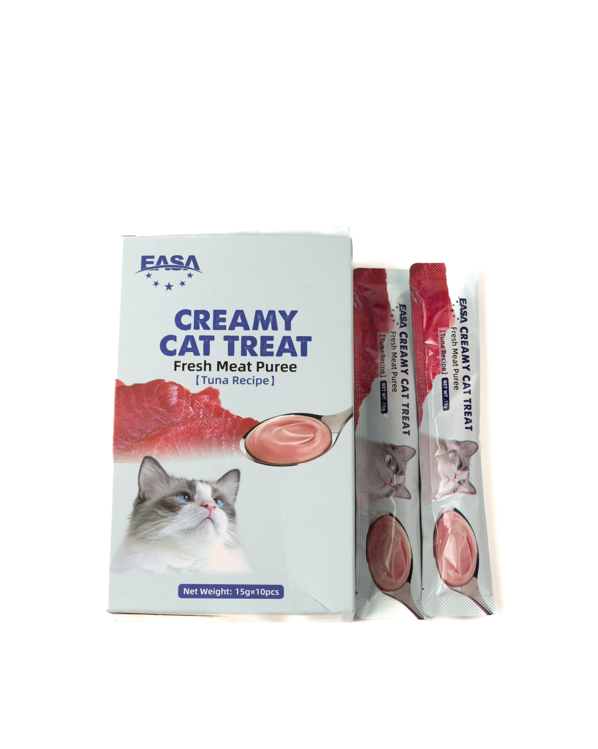 EASA Creamy Cat Treat tuna recipe, box of 10 x 15g lickable sticks