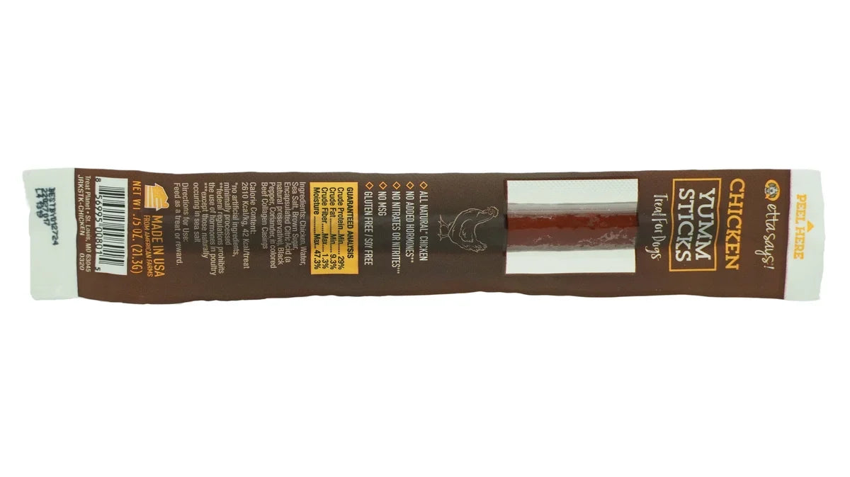 Chicken - one individually wrapped Etta Says Yumm Stick
