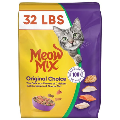 Meow Mix Original Choice Dry Cat Food 32lb bag